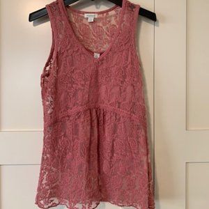 SUNDANCE LACE TANK TOP WITH MATCHING CAMI